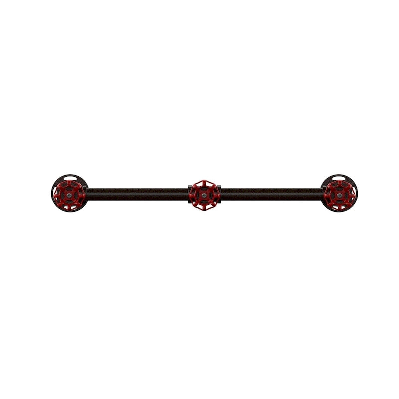 Wieszak ścienny Cambria Industrial Sand Black marki Furniture of America