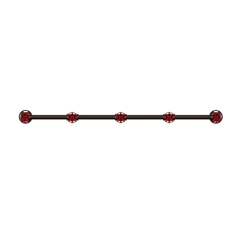 Wieszak ścienny Cambria Industrial Sand Black marki Furniture of America