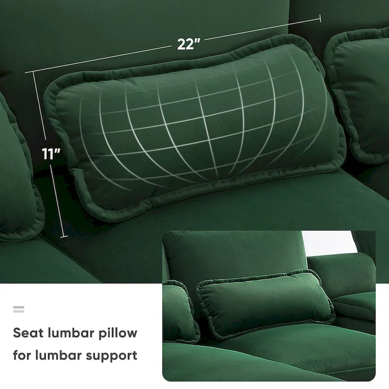 [VIDEO provided][New]123*55 Nowoczesna sofa w kształcie litery U z konsolą, uchwytami na kubki i portami USB, 6-osobowa tapicerowana symetryczna sofa wewnętrzna