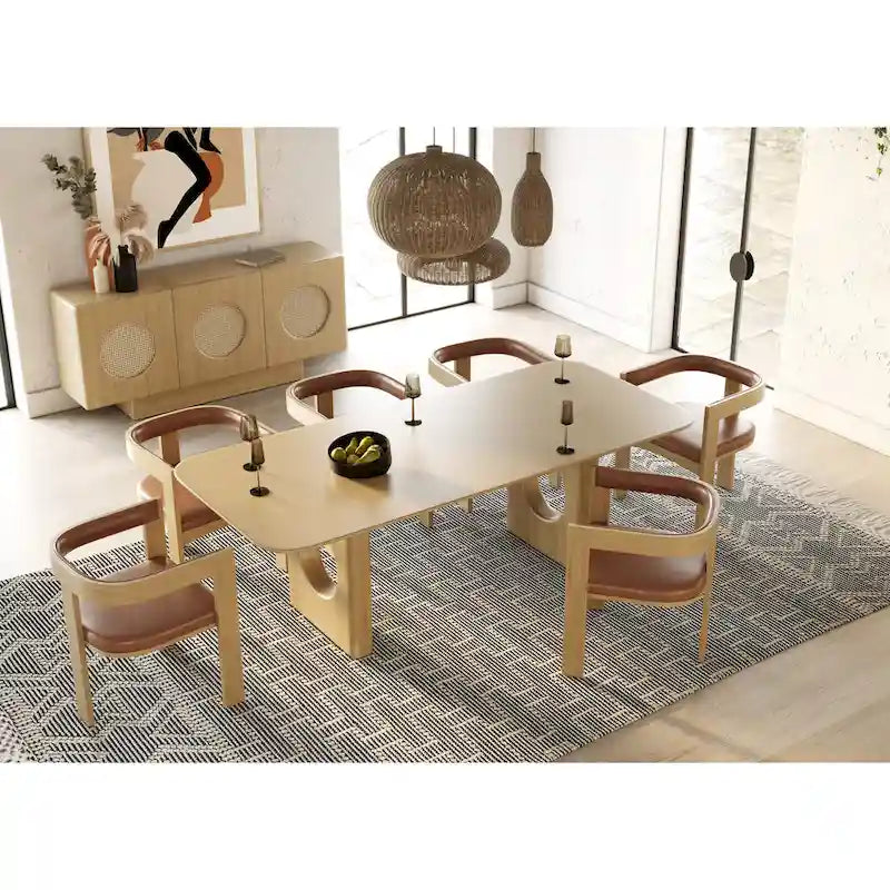 Stół do jadalni Nova Domus Oshana Modern White Oak