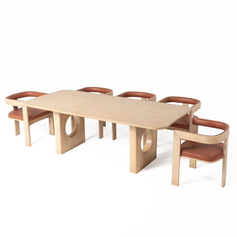 Stół do jadalni Nova Domus Oshana Modern White Oak