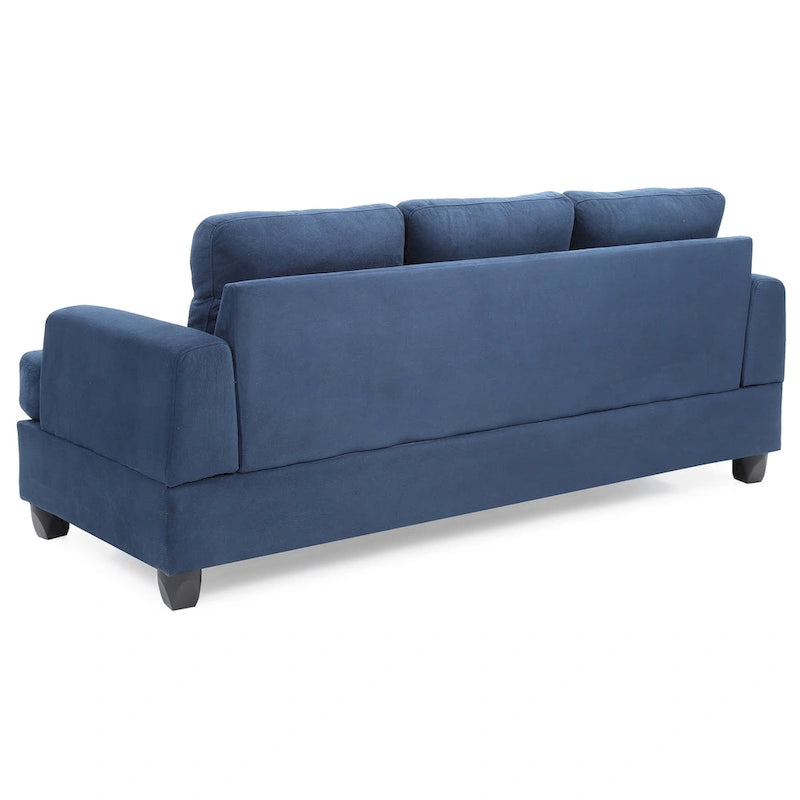 Canapé droit en microfibre à accoudoirs évasés Sandridge 79 po L - 34L x 79l x 36H