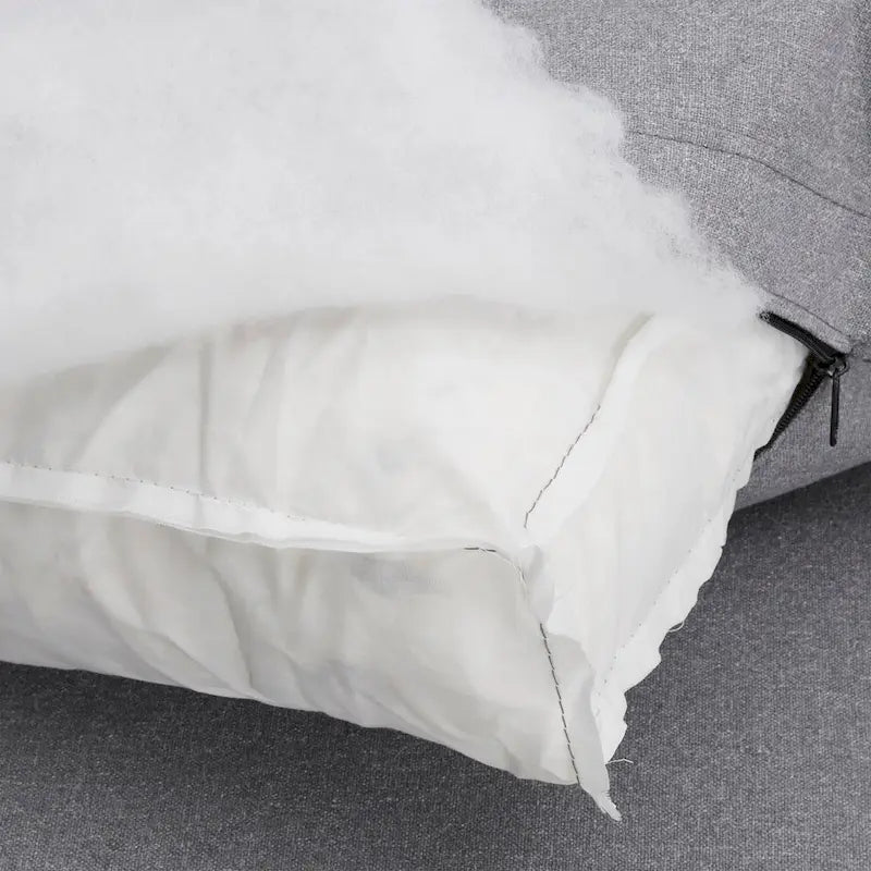 Sofa sekcyjna w kształcie litery U „Anka Grey Linen Down Fill” firmy iNSPIRE Q Modern