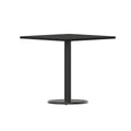 Kwadratowy blat laminowany 30 x 30 z okrągłą podstawą stołową o wysokości 18 cali – 30 szer. x 30 gł. x 31,125 wys. – 30 szer. x 30 gł. x 31,125 wys.