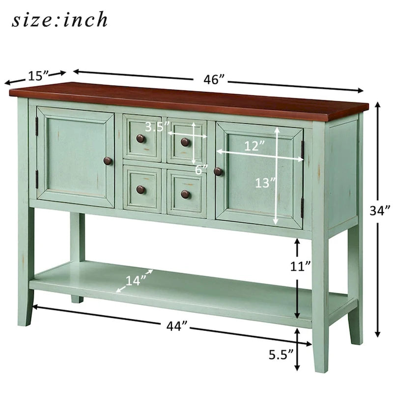 Stolik konsolowy Copper Grove Polten