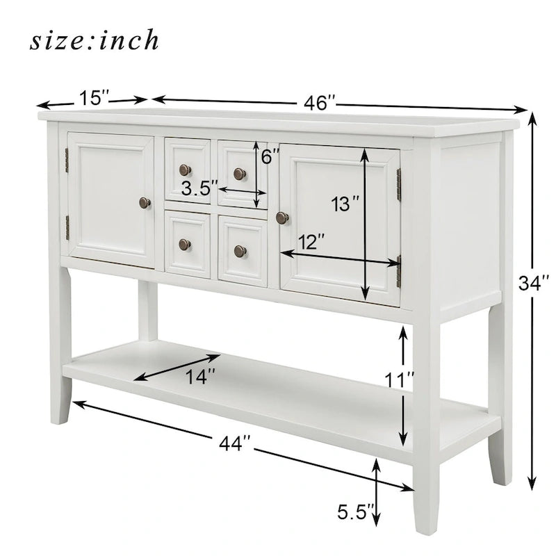 Stolik konsolowy Copper Grove Polten