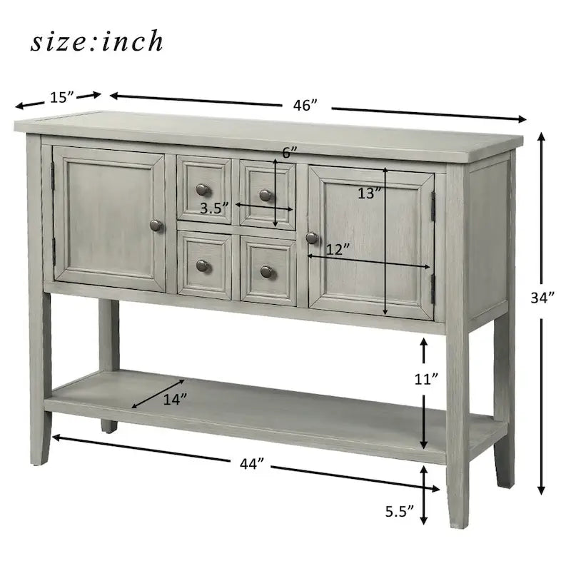 Stolik konsolowy Copper Grove Polten