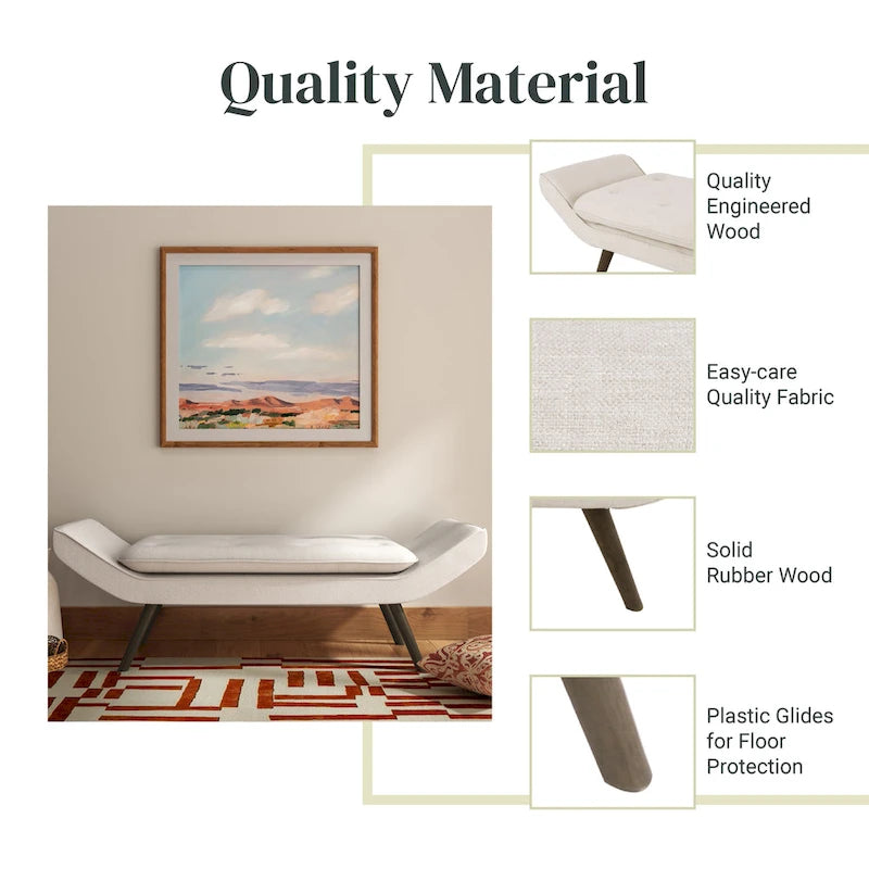 Ławka tapicerowana Newcastle Fabric