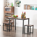 Ensemble repas motif bois simple (lot de 3)