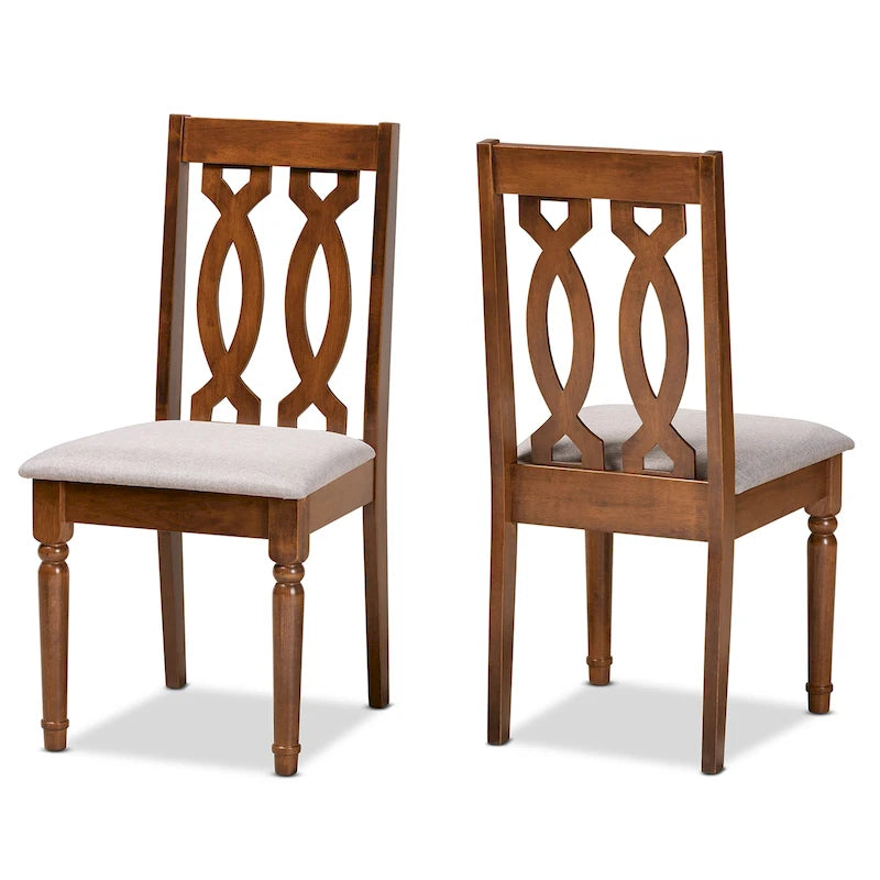 Ensemble de 2 chaises de salle à manger Cherese modernes et contemporaines