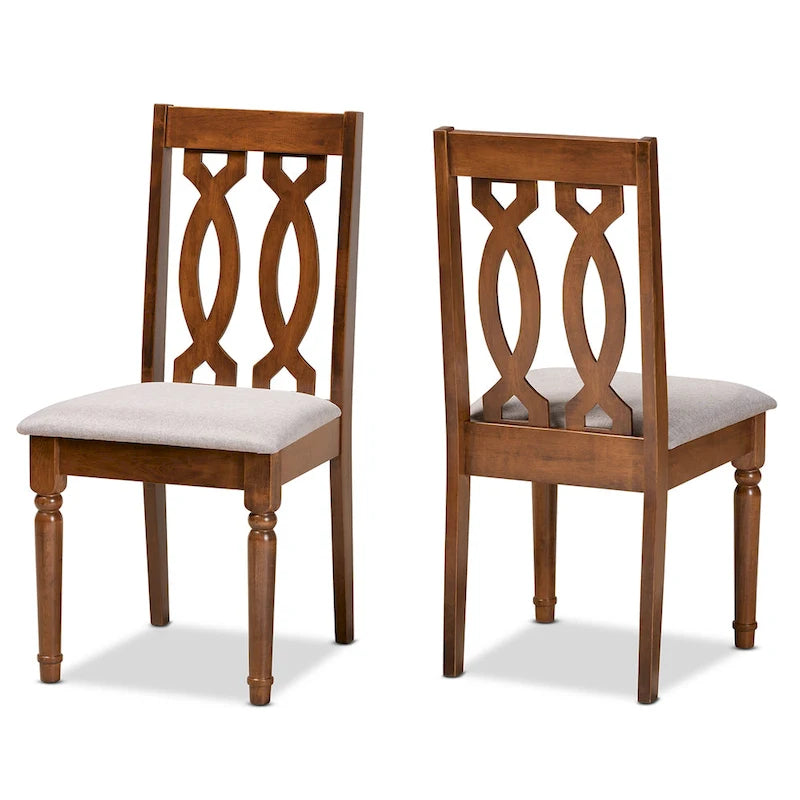 Ensemble de 2 chaises de salle à manger Cherese modernes et contemporaines