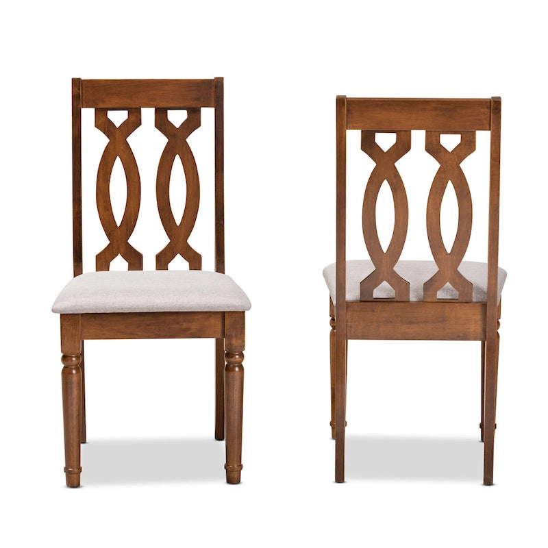 Ensemble de 2 chaises de salle à manger Cherese modernes et contemporaines