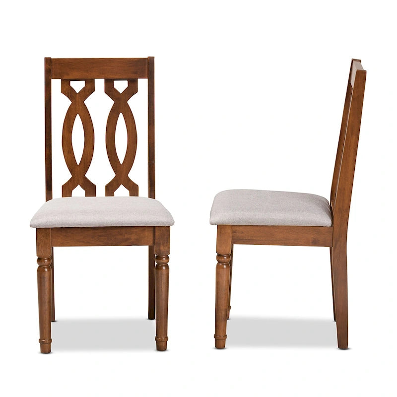 Ensemble de 2 chaises de salle à manger Cherese modernes et contemporaines