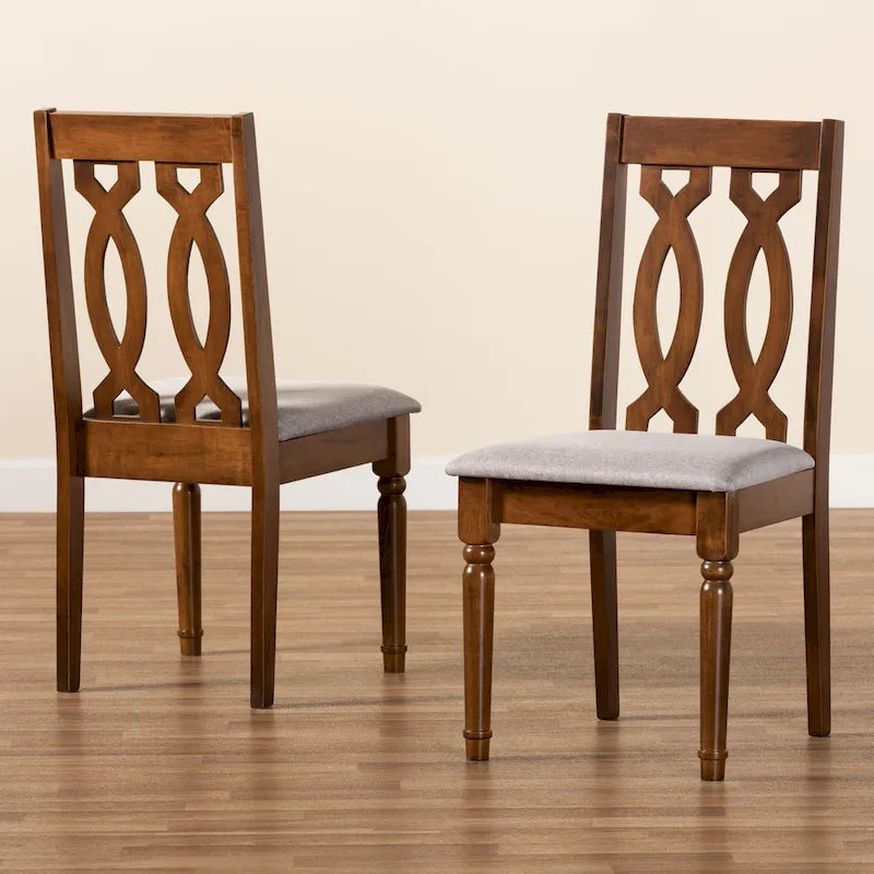 Ensemble de 2 chaises de salle à manger Cherese modernes et contemporaines