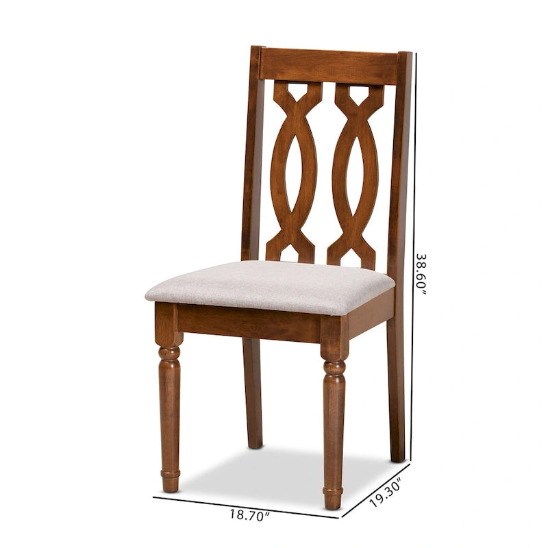 Ensemble de 2 chaises de salle à manger Cherese modernes et contemporaines