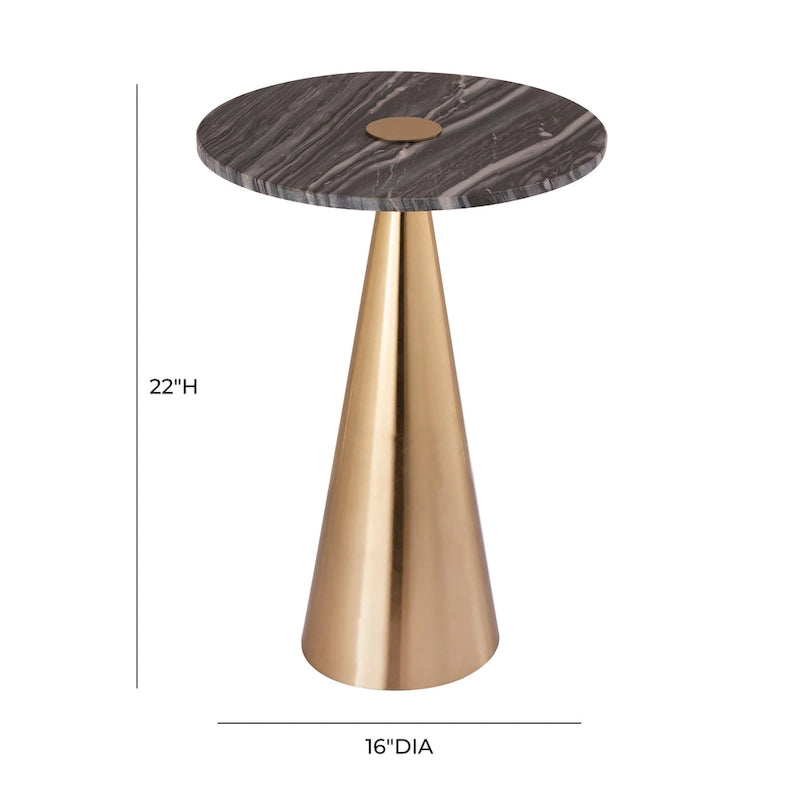 Stolik boczny Addyson Marble – 16W x 16D x 22H