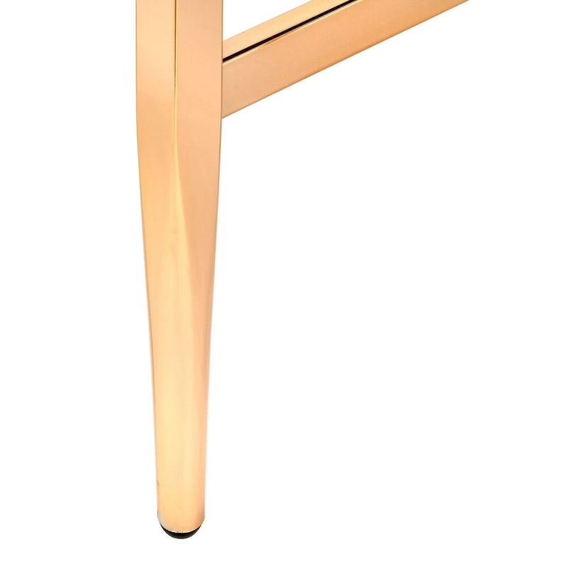 Szklane biurko Lifestorey Thayer w stylu Mid-Century
