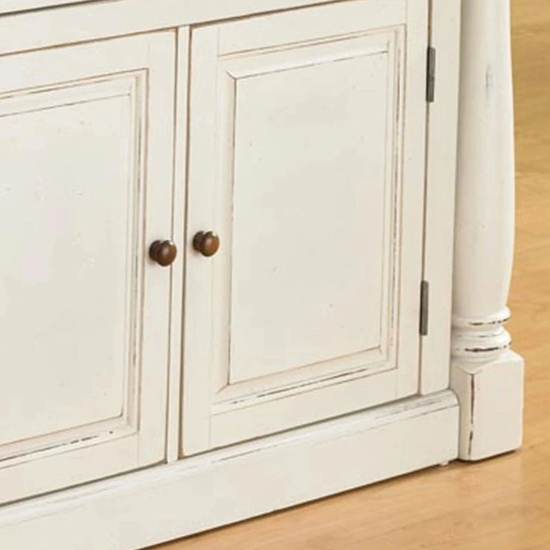 Îlot de cuisine blanc vieilli Monarch par Home Styles
