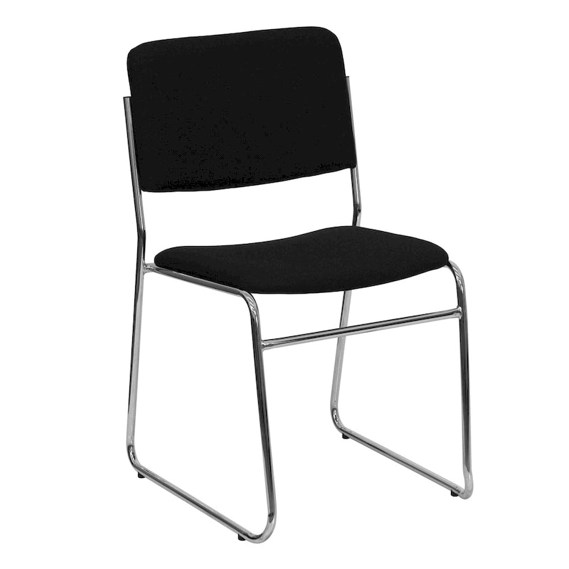 Chaise empilable haute densité d'une capacité de 227 kg avec piètement luge