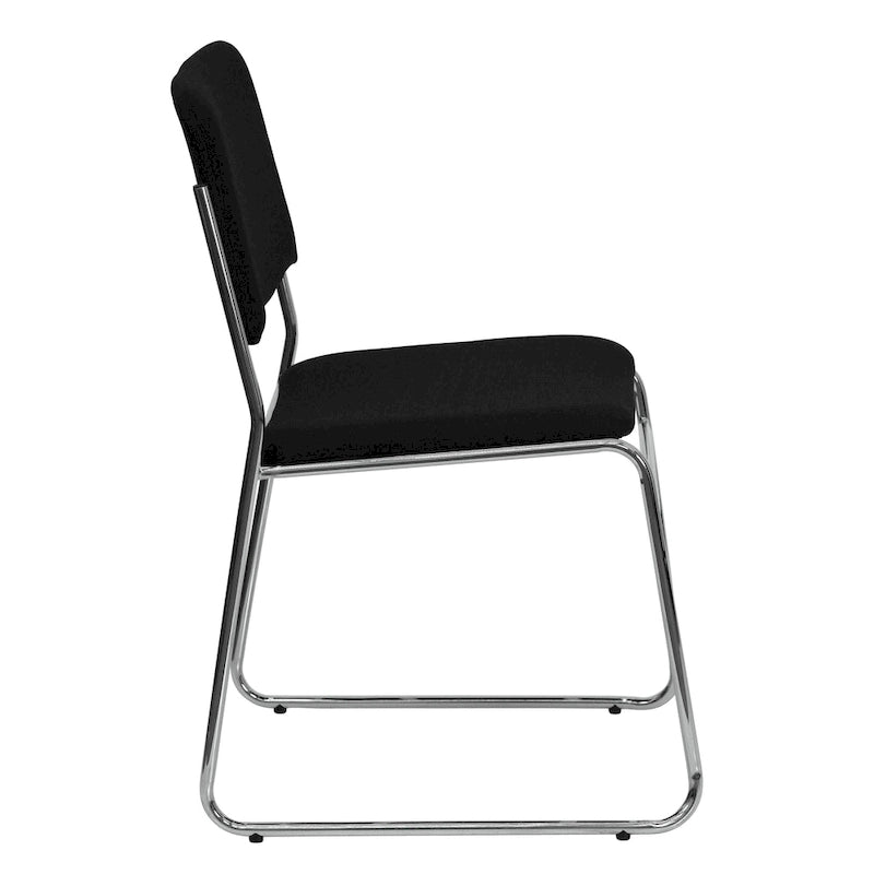 Chaise empilable haute densité d'une capacité de 227 kg avec piètement luge