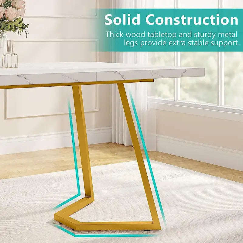 Nowoczesny stół jadalny o długości 140 cm, dla 4-6 osób