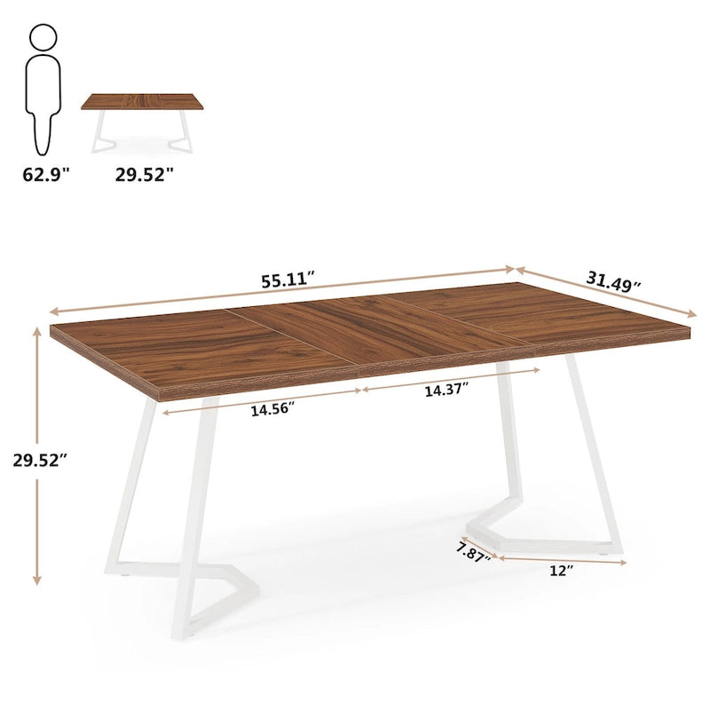 Nowoczesny stół jadalny o długości 140 cm, dla 4-6 osób