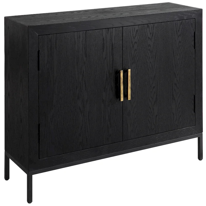 Meuble bas Uttermost Front Range chêne foncé 2 portes - 40,25 L X 32,5 H X 11,625 P (po)