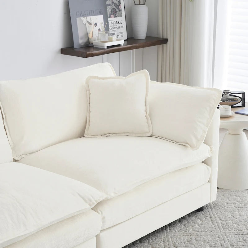 Causeuse 2 places et fauteuil, Ensemble canapé et fauteuil 2 pièces, Causeuse et fauteuil d'appoint, Canapé de salon en chenille rembourré 2 pièces