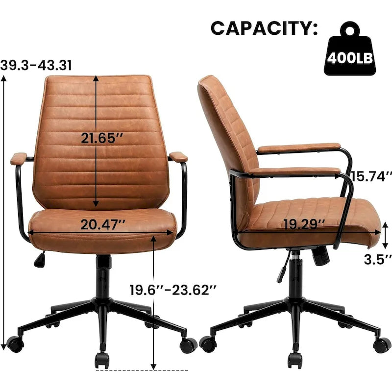 Krzesło biurowe Obrotowe krzesło komputerowe Krzesło biurowe w stylu mid-century