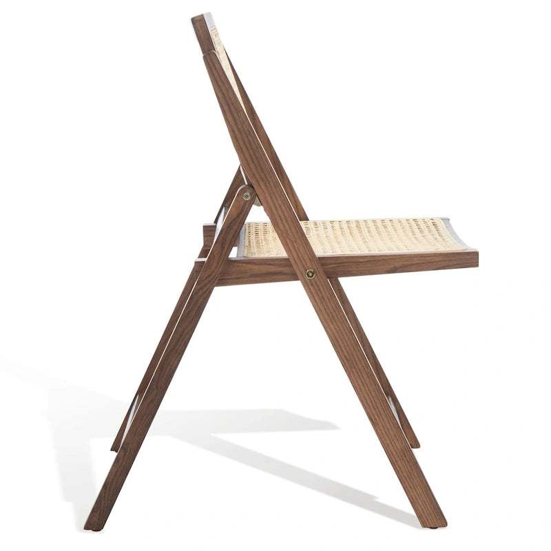 Chaise pliante de salle à manger SAFAVIEH Couture Reinalda Cane (lot de 2) - 45,7 cm L x 58,4 cm P x 83,8 cm H - 45,7Lx58,4Px83,8H