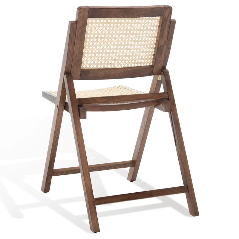 Chaise pliante de salle à manger SAFAVIEH Couture Reinalda Cane (lot de 2) - 45,7 cm L x 58,4 cm P x 83,8 cm H - 45,7Lx58,4Px83,8H