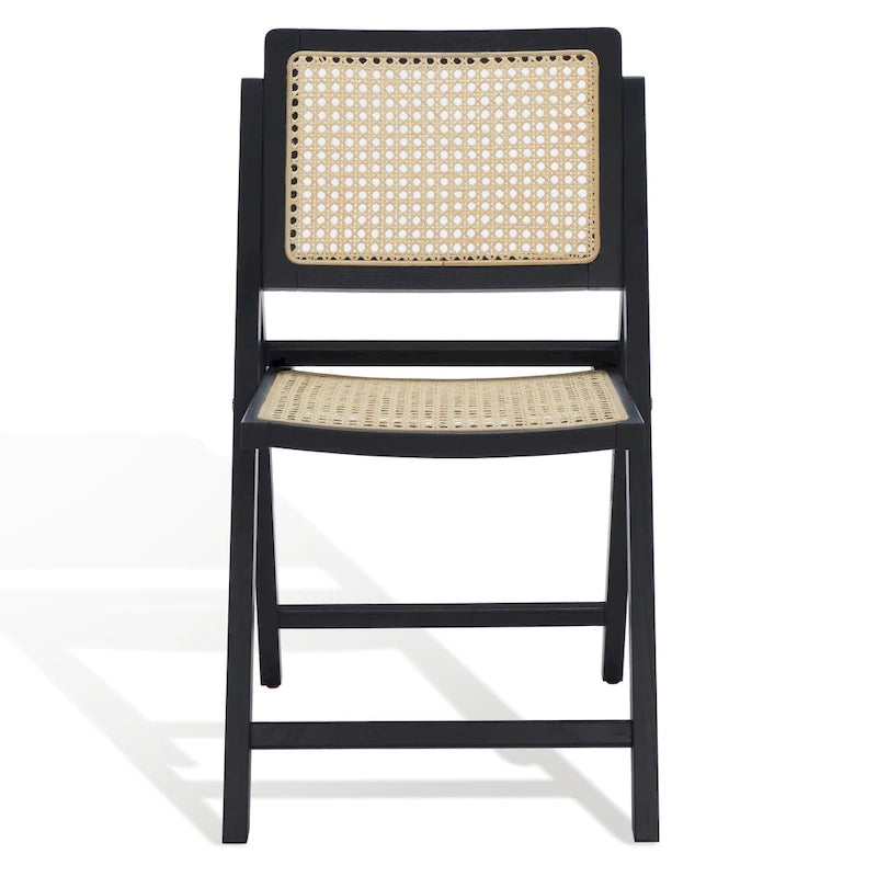 Chaise pliante de salle à manger SAFAVIEH Couture Reinalda Cane (lot de 2) - 45,7 cm L x 58,4 cm P x 83,8 cm H - 45,7Lx58,4Px83,8H