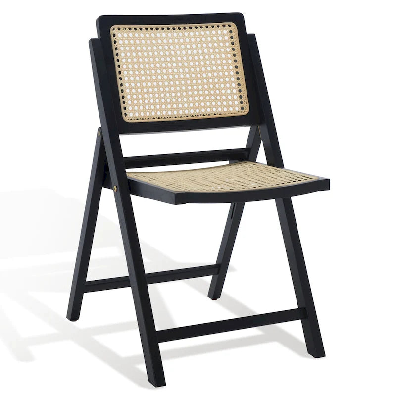 Chaise pliante de salle à manger SAFAVIEH Couture Reinalda Cane (lot de 2) - 45,7 cm L x 58,4 cm P x 83,8 cm H - 45,7Lx58,4Px83,8H