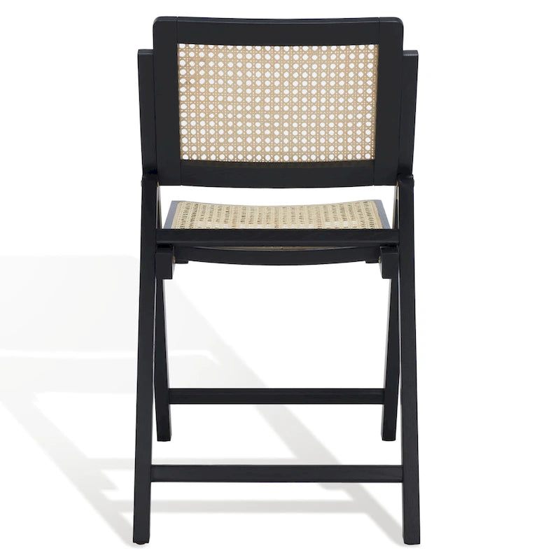 Chaise pliante de salle à manger SAFAVIEH Couture Reinalda Cane (lot de 2) - 45,7 cm L x 58,4 cm P x 83,8 cm H - 45,7Lx58,4Px83,8H