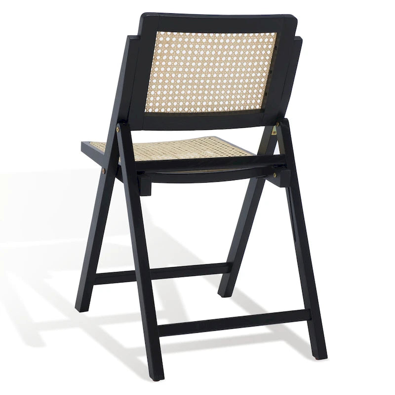Chaise pliante de salle à manger SAFAVIEH Couture Reinalda Cane (lot de 2) - 45,7 cm L x 58,4 cm P x 83,8 cm H - 45,7Lx58,4Px83,8H