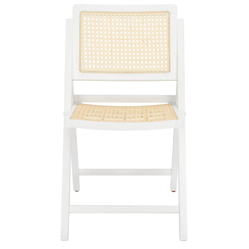 Chaise pliante de salle à manger SAFAVIEH Couture Reinalda Cane (lot de 2) - 45,7 cm L x 58,4 cm P x 83,8 cm H - 45,7Lx58,4Px83,8H