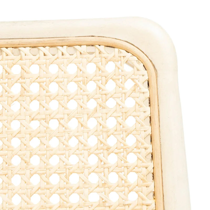 Chaise de salle à manger avec coussin en rotin Sylva de SAFAVIEH (lot de 2) - 19 L x 17.5 P x 32 H - 19Lx18Px32H