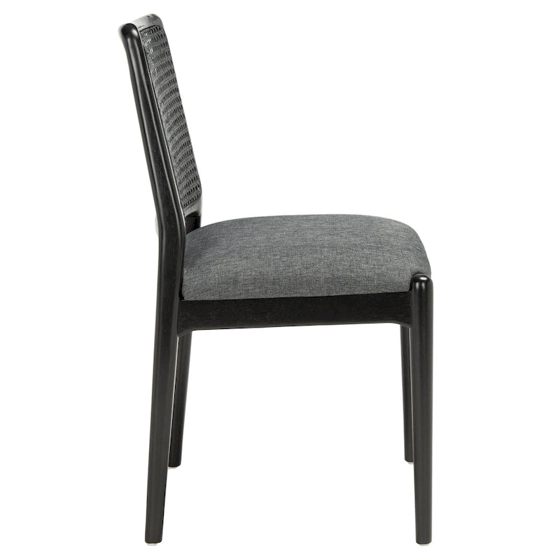 Chaise de salle à manger avec coussin en rotin Sylva de SAFAVIEH (lot de 2) - 19 L x 17.5 P x 32 H - 19Lx18Px32H
