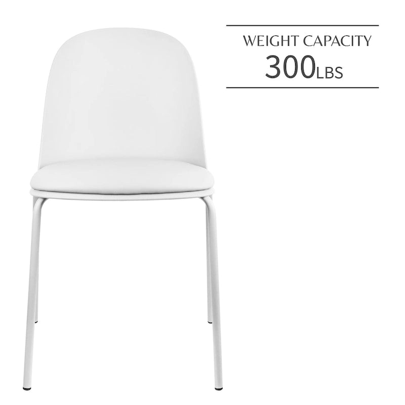 Lot de 2 chaises de salle à manger rétro en plastique moulé Eiffel pour salon, cuisine, bureau chromé, designer