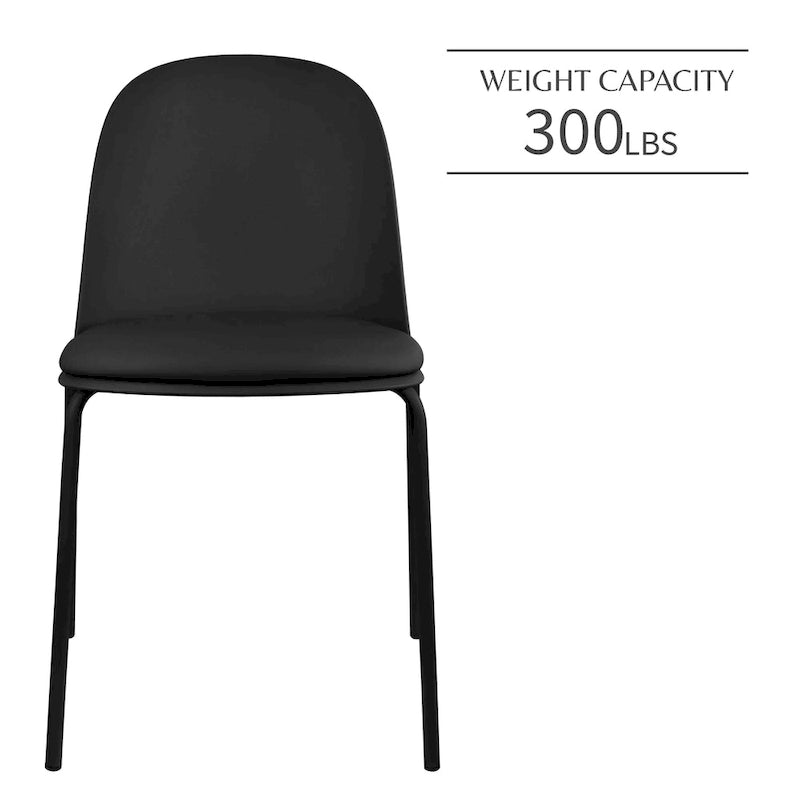 Lot de 2 chaises de salle à manger rétro en plastique moulé Eiffel pour salon, cuisine, bureau chromé, designer