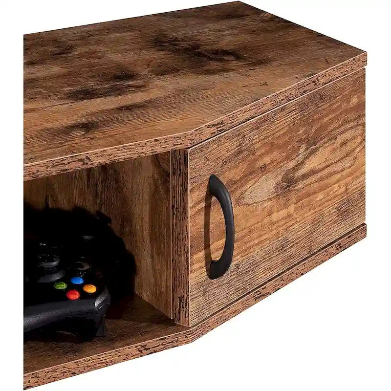 FITUEYES Meuble TV Mural Console Flottante Étagère de Rangement pour Bureau