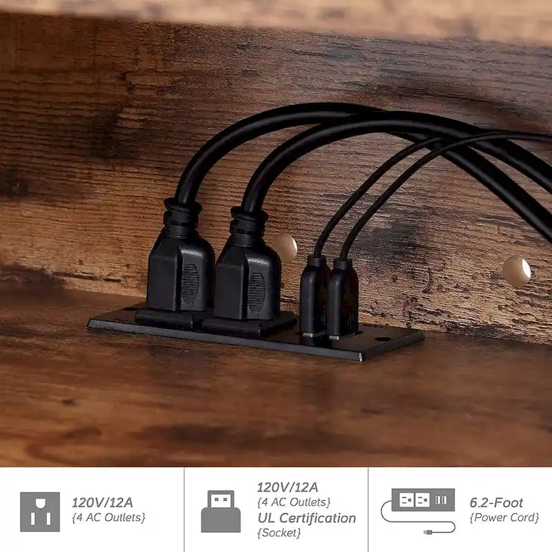 FITUEYES Meuble TV Mural Console Flottante Étagère de Rangement pour Bureau