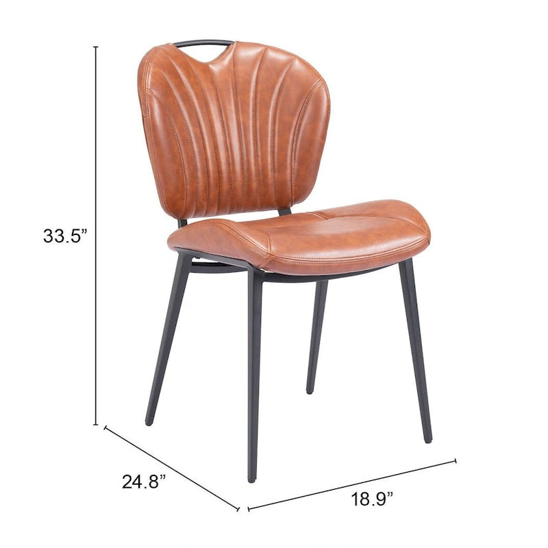 Chaise de salle à manger Terrence (lot de 2) - Produit 1 (po) : 18,9 L x 24,8 P x 33,5 H