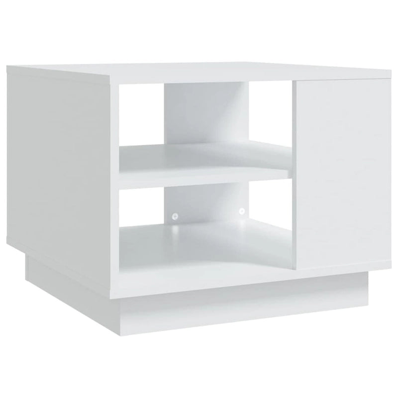 vidaXL Stolik kawowy stolik pomocniczy boczny stolik pod sofę do salonu, materiał drewnopochodny - 55 x 55 x 43 cm