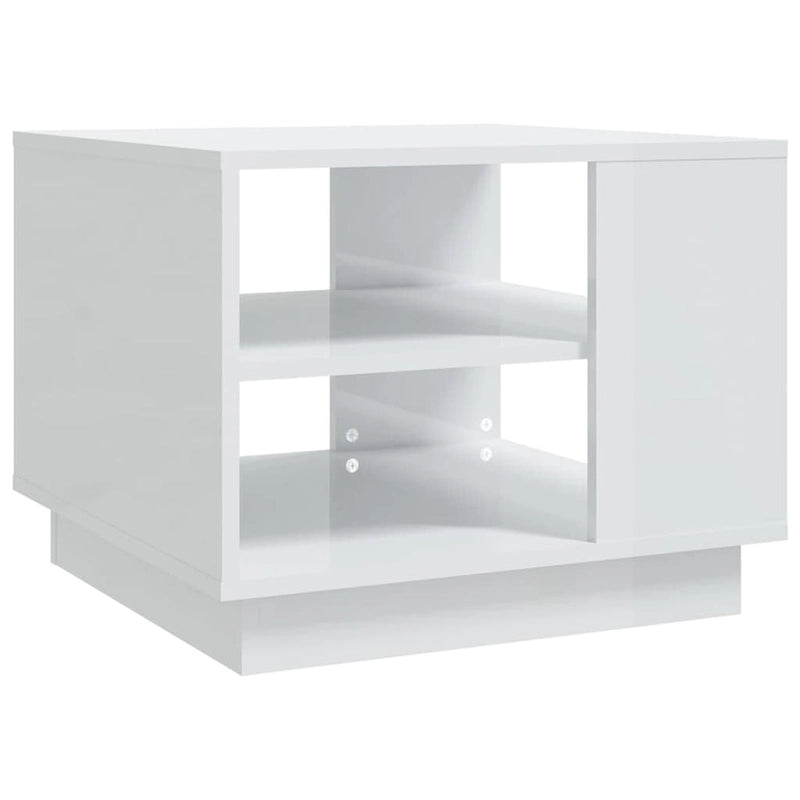 vidaXL Stolik kawowy stolik pomocniczy boczny stolik pod sofę do salonu, materiał drewnopochodny - 55 x 55 x 43 cm