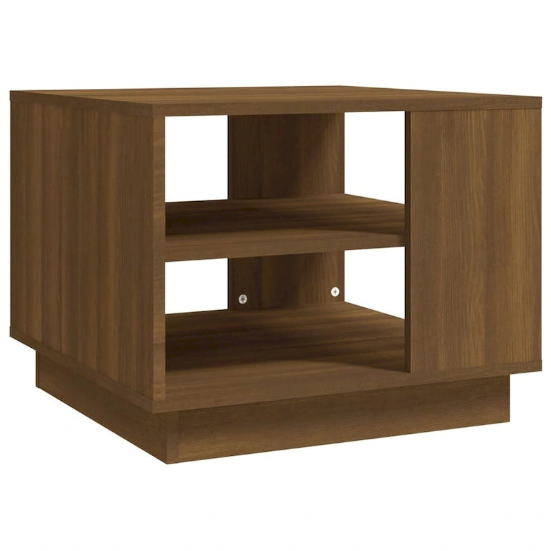 vidaXL Stolik kawowy stolik pomocniczy boczny stolik pod sofę do salonu, materiał drewnopochodny - 55 x 55 x 43 cm