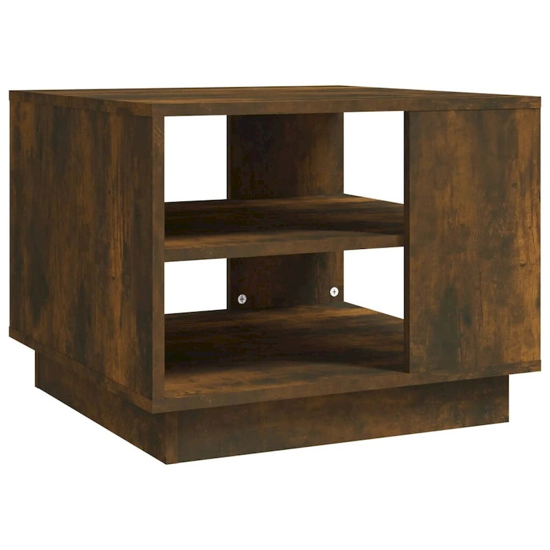 vidaXL Stolik kawowy stolik pomocniczy boczny stolik pod sofę do salonu, materiał drewnopochodny - 55 x 55 x 43 cm