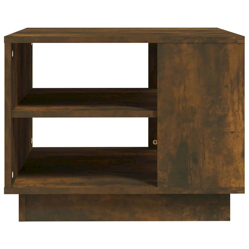 vidaXL Stolik kawowy stolik pomocniczy boczny stolik pod sofę do salonu, materiał drewnopochodny - 55 x 55 x 43 cm