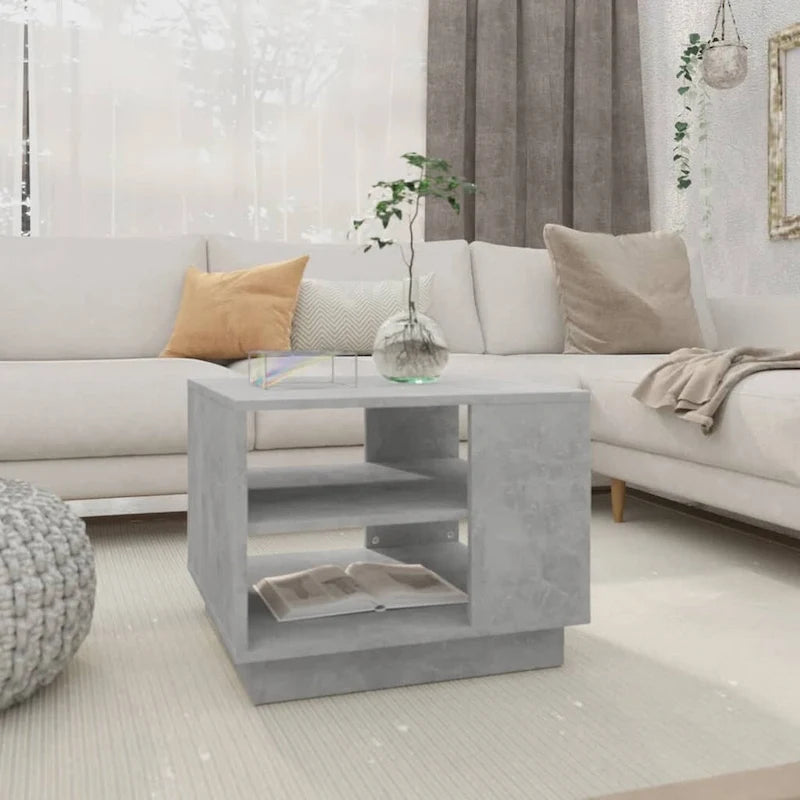 vidaXL Stolik kawowy stolik pomocniczy boczny stolik pod sofę do salonu, materiał drewnopochodny - 55 x 55 x 43 cm
