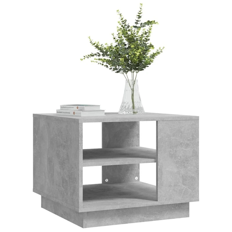 vidaXL Stolik kawowy stolik pomocniczy boczny stolik pod sofę do salonu, materiał drewnopochodny - 55 x 55 x 43 cm